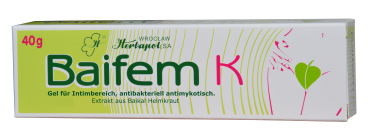 Gel, 40g für Intimbereich mit Baikal Helmkraut und Milchsäure, antibakteriell, antimykotisch (gegen Pilze), für intimpflege, wie intim wasch lotion, intimspray, vaginalgel