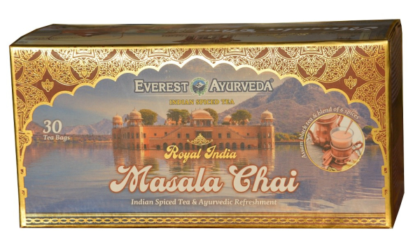 Ayurvedic tea Masala Chai with black tea and Masala spices, 20x3g, invigorates, refreshes, strengthens