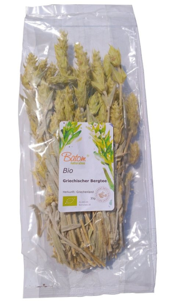 Griechischer Bergtee Bio, 35g, antibakteriell, entzündungshemmend bei Erkältung, Gelenkentzündung, Rheuma, stimmungsaufhellend, für Konzentration und Leistung